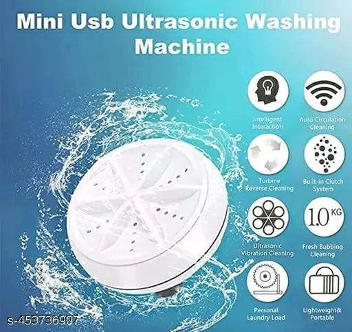 Portable Mini Washing Machine Ultrasonic Turbine Washer